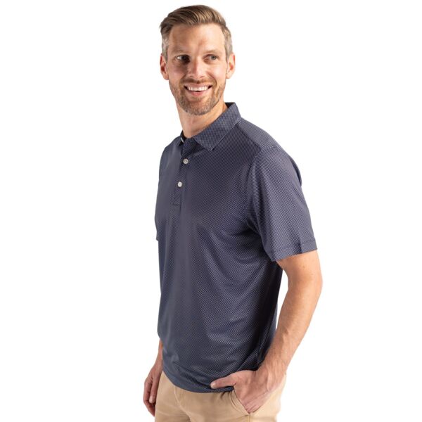 Cutter & Buck Pike Eco Symmetry Print Stretch Recycled Mens Big & Tall Polo Thumbnail